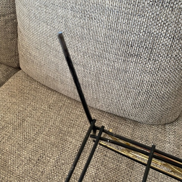 Vintage Mid Century leaf Danish Modern Atomic Circa 1950s Magazine holder - Picture 3 of 8